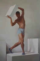 Jhe (from the Charlotte Ballet Innovative Works Series) 32 X 48, oil on panel (2010) AVAILABLE